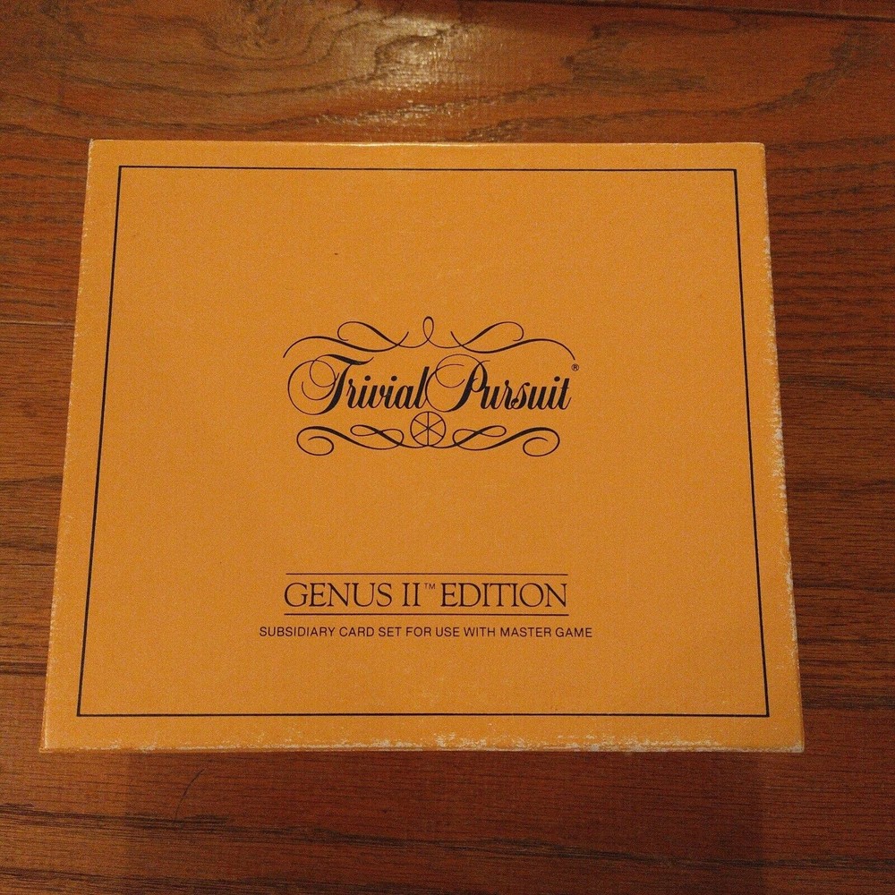 Trivial Pursuit Genus II Edition Subsidiary Card Set for use with Master Game US